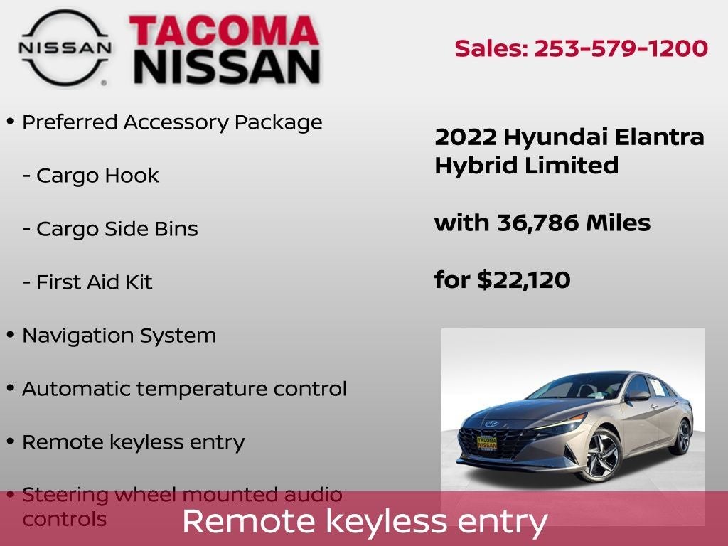 2022 Hyundai Elantra Hybrid Limited