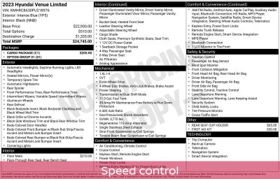 2023 Hyundai Venue Limited