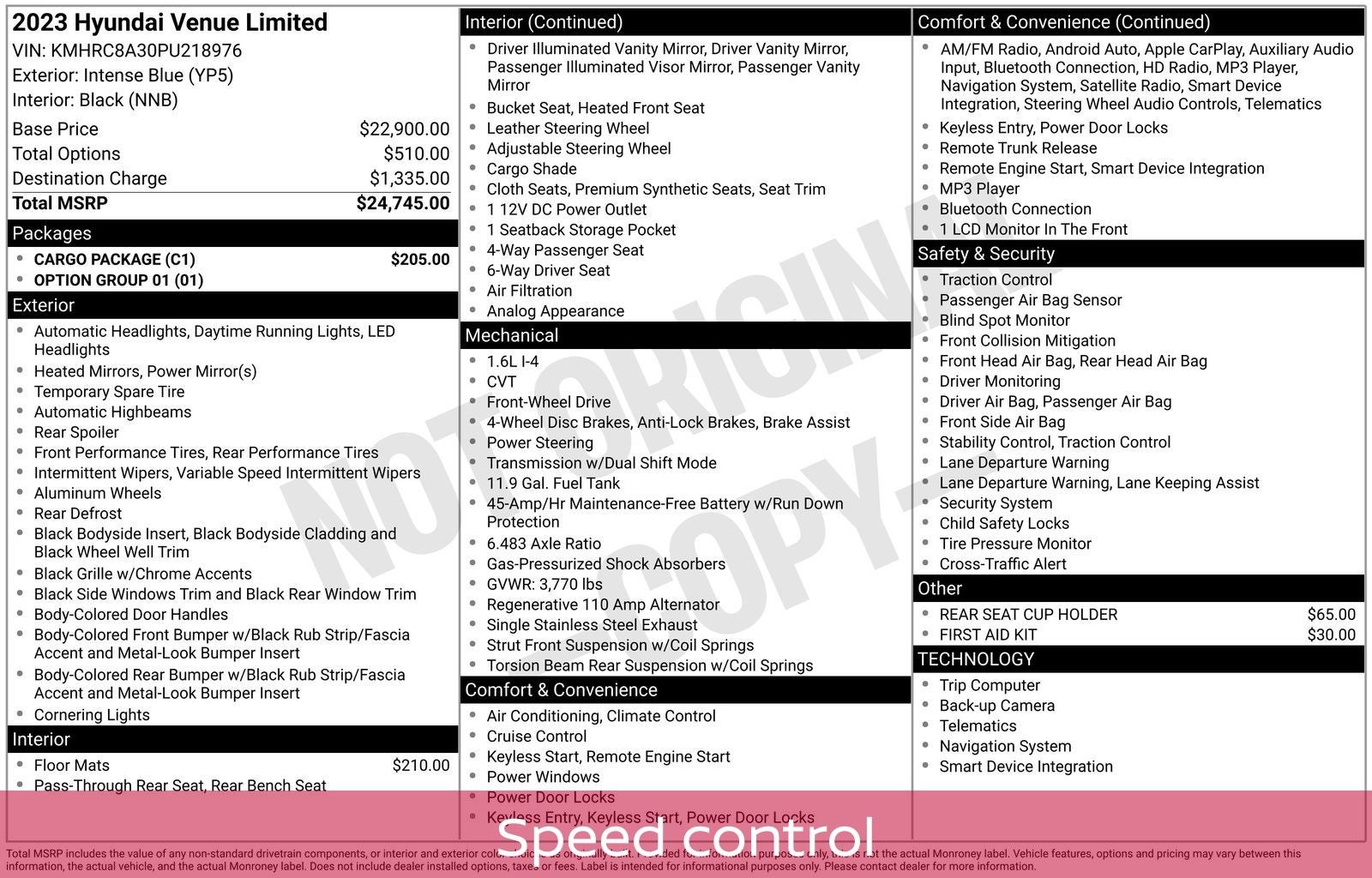 2023 Hyundai Venue Limited
