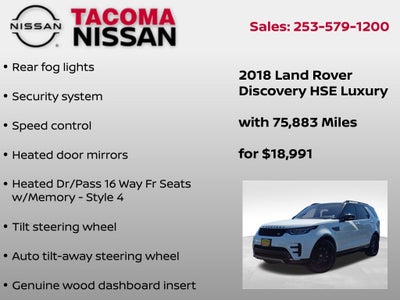 2018 Land Rover Discovery HSE Luxury