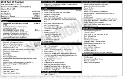 2018 Audi Q5 2.0T Premium quattro