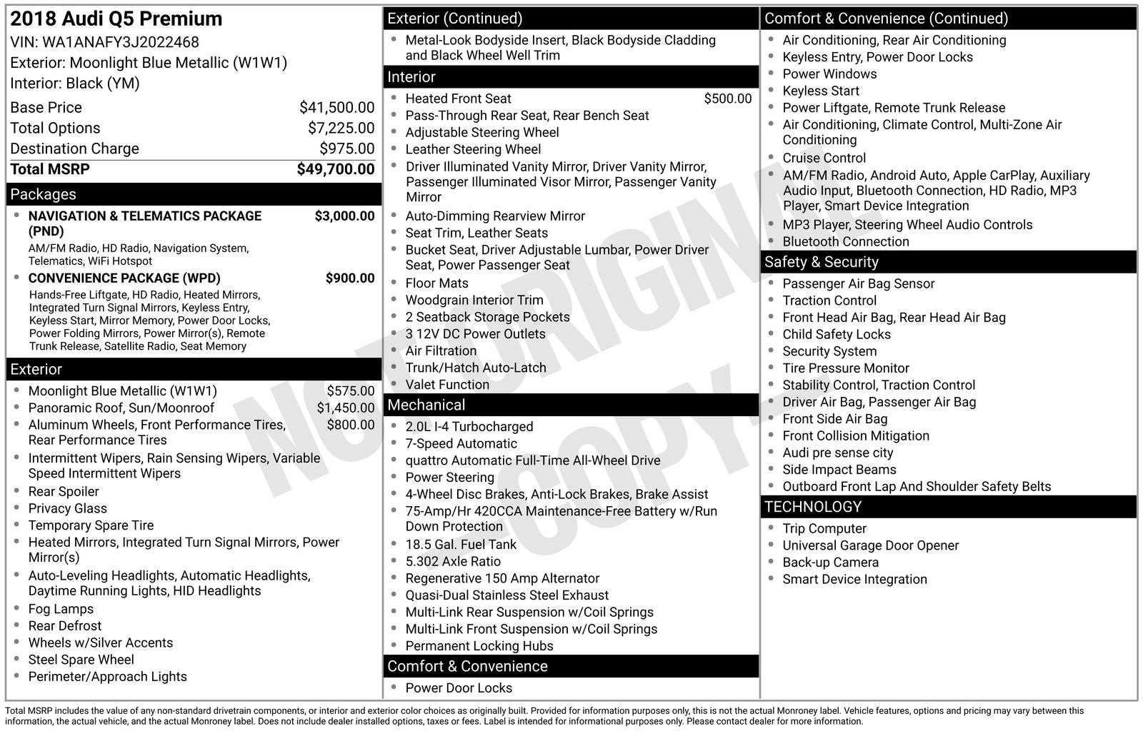 2018 Audi Q5 2.0T Premium quattro