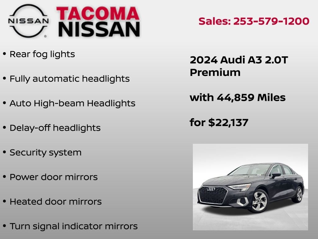 2024 Audi A3 40 Premium FrontTrak