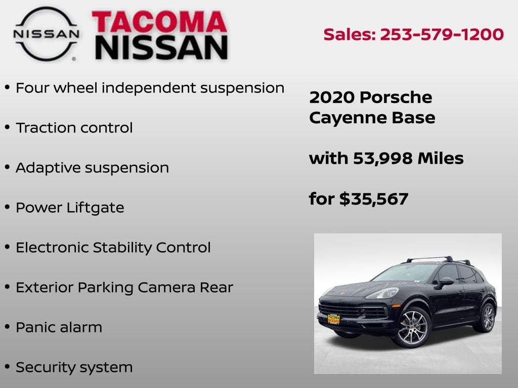 2020 Porsche Cayenne Base