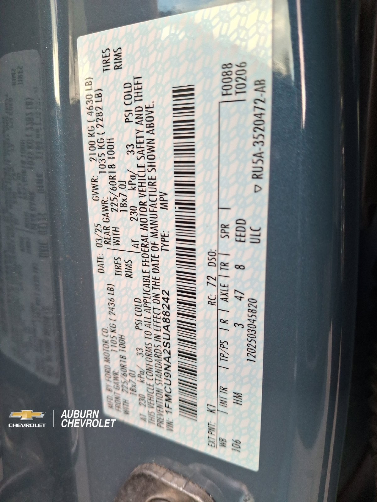 2025 Ford Escape ST-Line Select