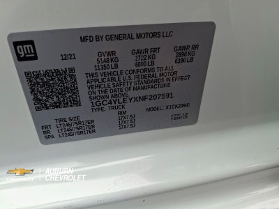 2022 Chevrolet Silverado 2500HD Work Truck
