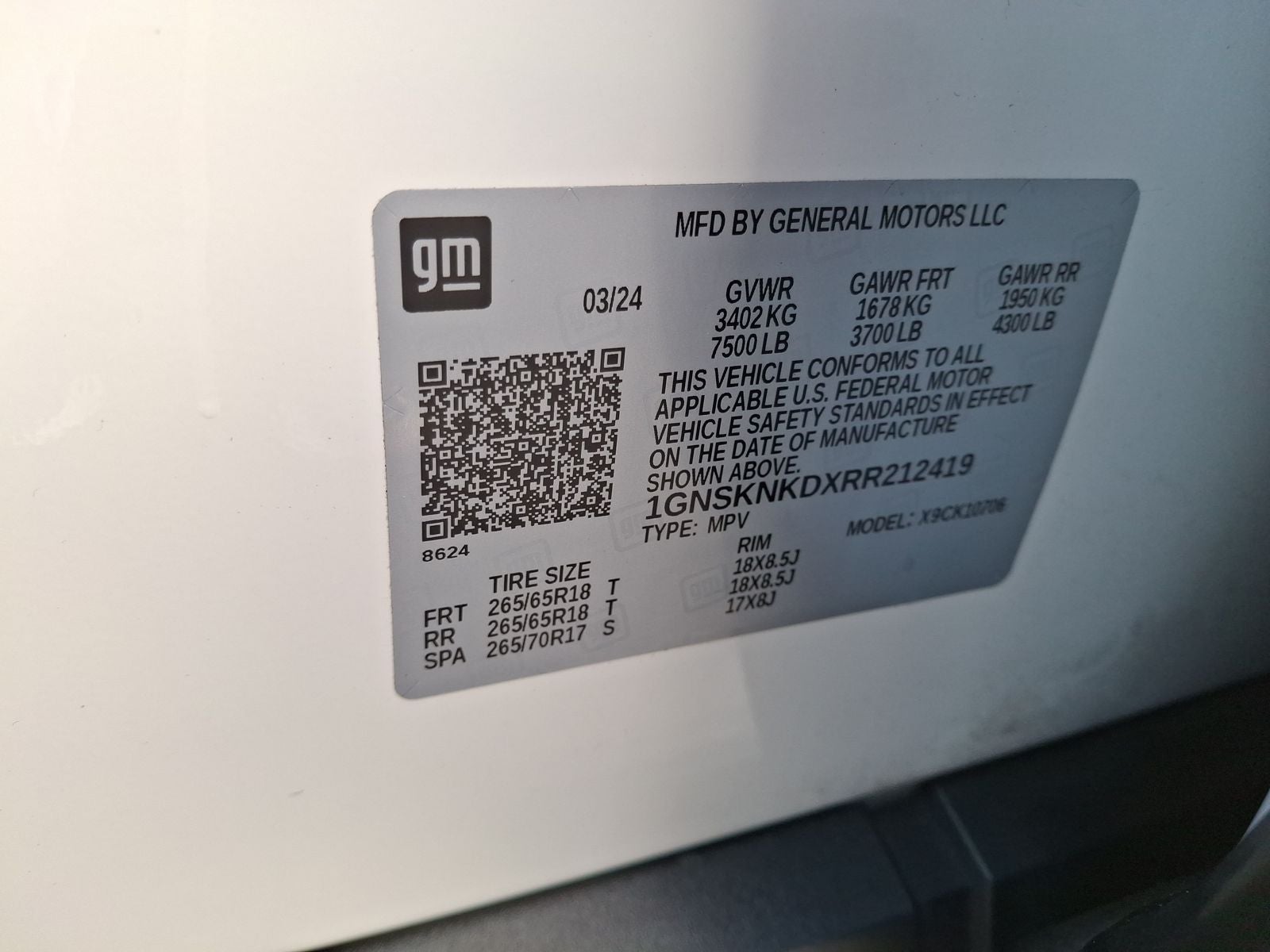 2024 Chevrolet Tahoe LT