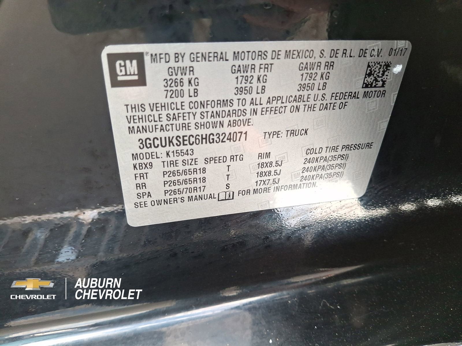 2017 Chevrolet Silverado 1500 LTZ 1LZ