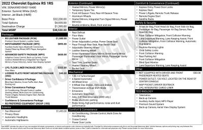 2022 Chevrolet Equinox RS