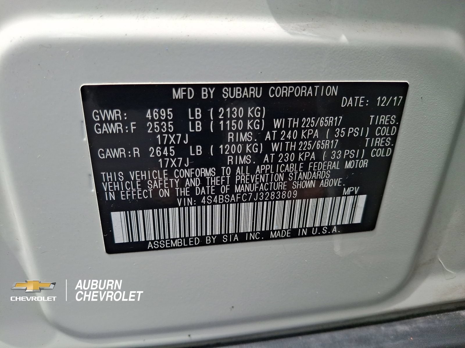 2018 Subaru Outback 2.5i Premium