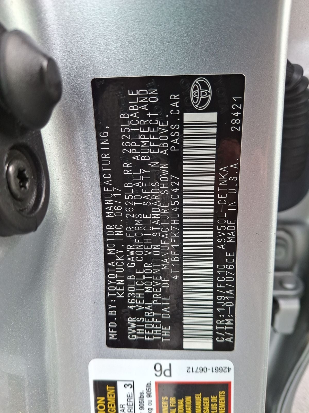 2017 Toyota Camry LE