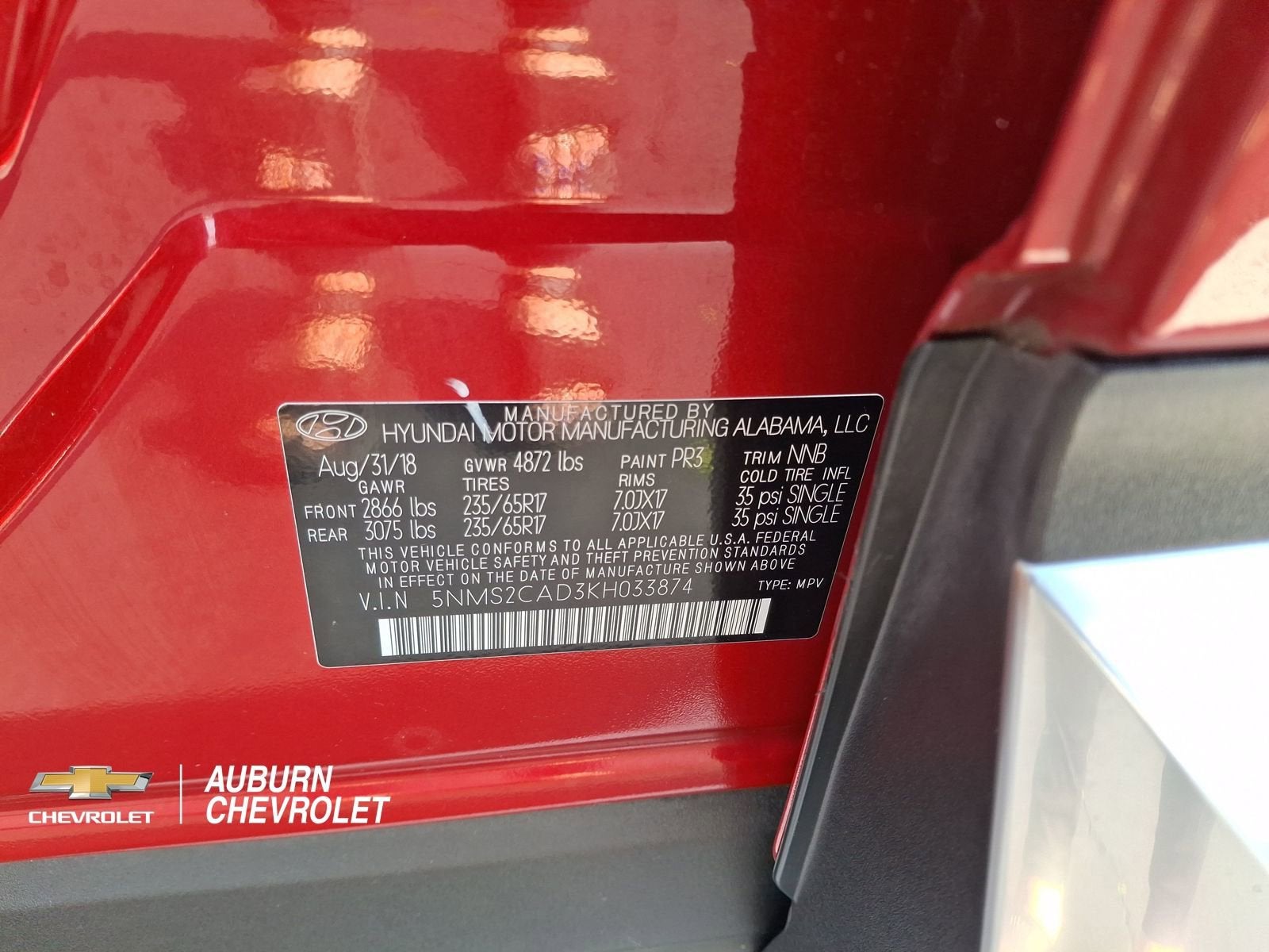 2019 Hyundai Santa Fe SE