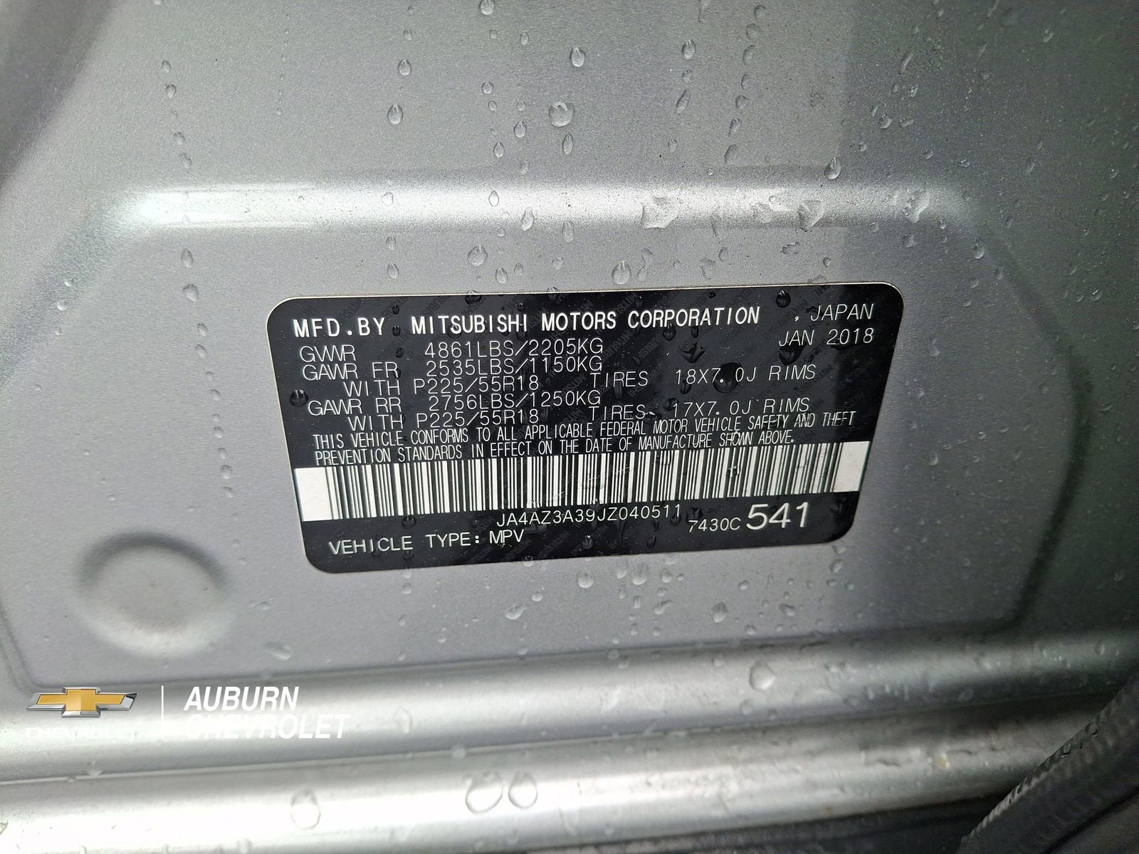 2018 Mitsubishi Outlander ES