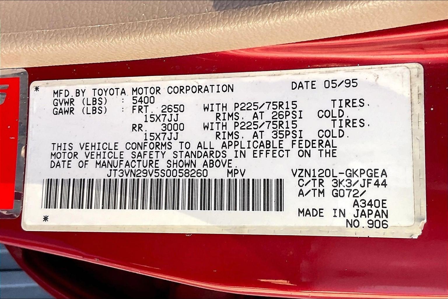 1995 Toyota 4Runner SR5