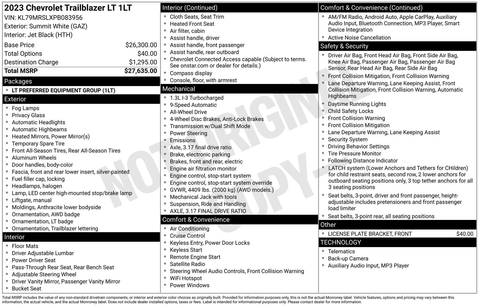 2023 Chevrolet TrailBlazer LT