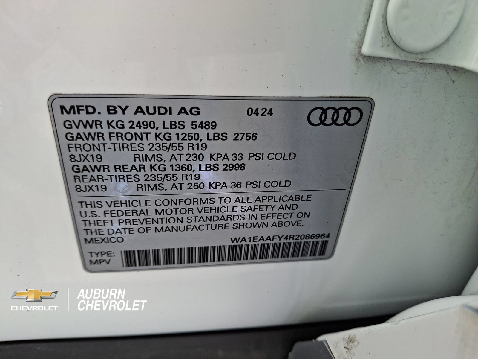 2024 Audi Q5 45 S line Premium quattro