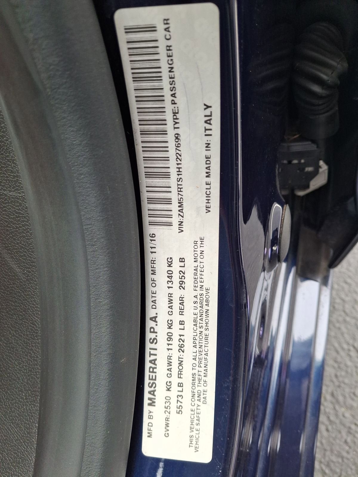 2017 Maserati Ghibli S Q4