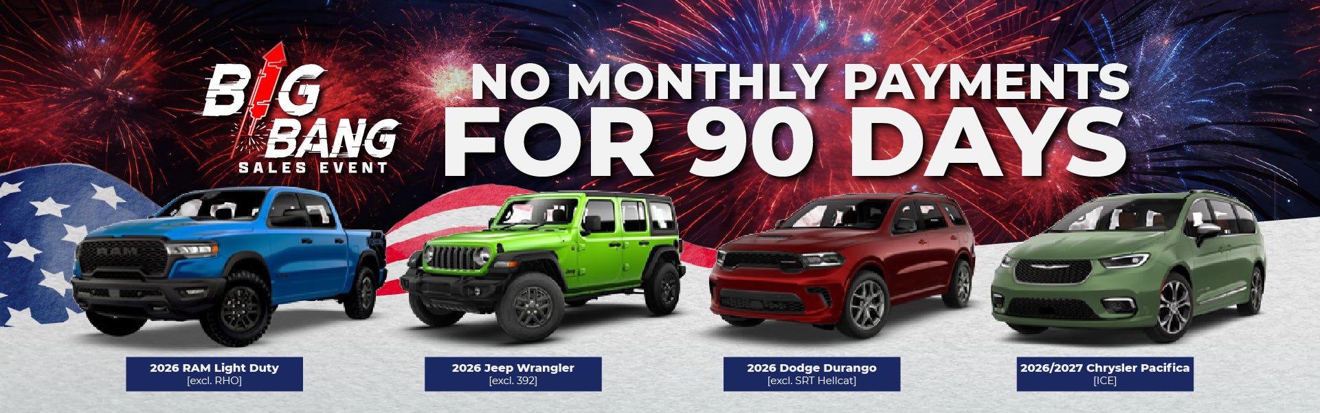 No Payments for 90 Days Available