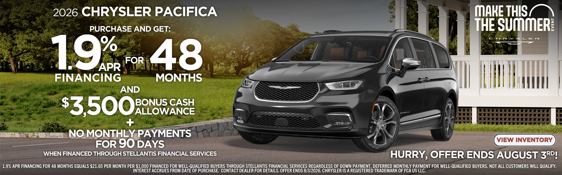 1.9% APR Financing available