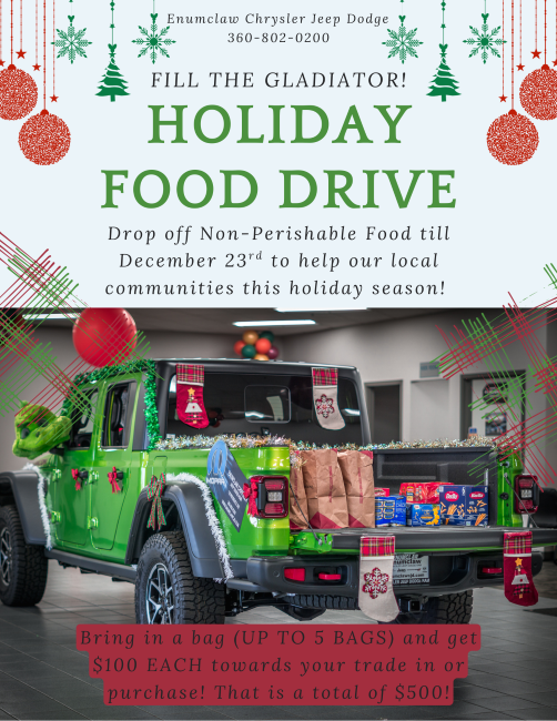 Enumclaw CDJR Food Drive